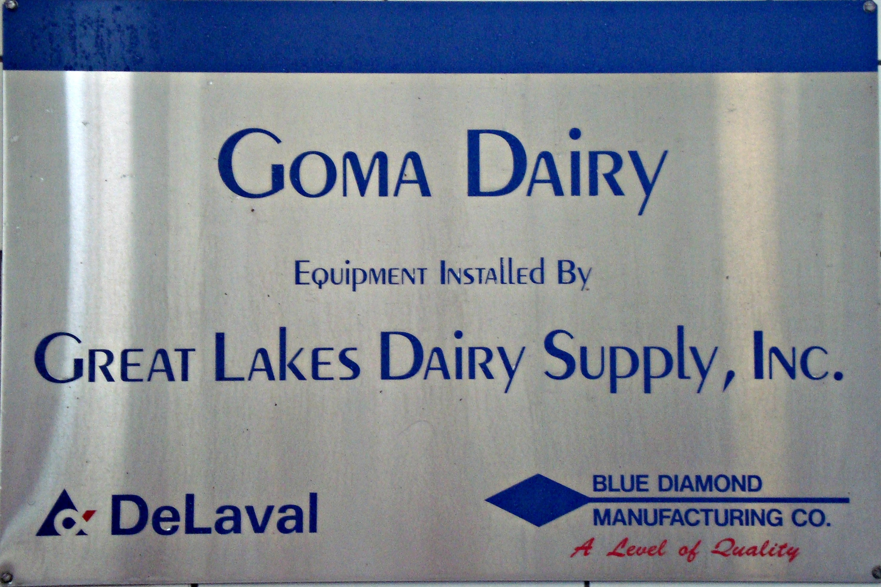 Goma Dairy Farm sign Diaries of a Domestic Goddess