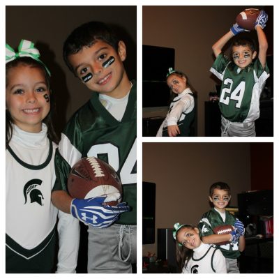 MSU football and cheerleading