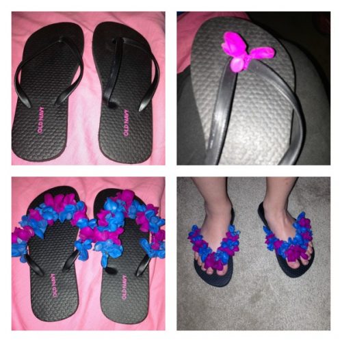 How to Decorate Flip Flops - Diaries of a Domestic Goddess