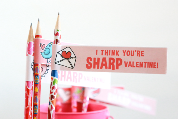non candy valentine's pencil