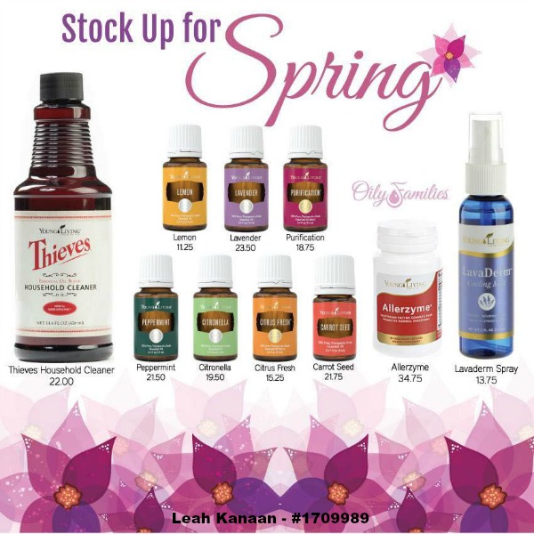 essential oils spring