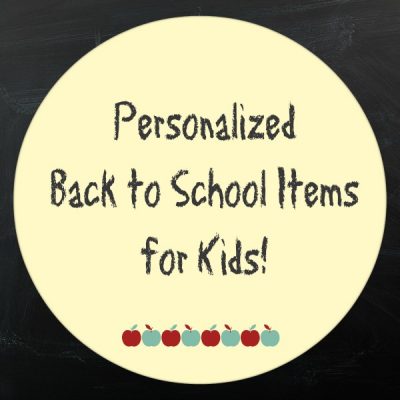 personalized back to school