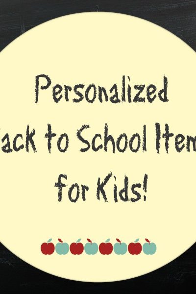 personalized back to school