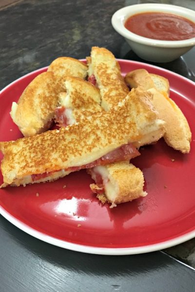 pizza grilled cheese sandwich