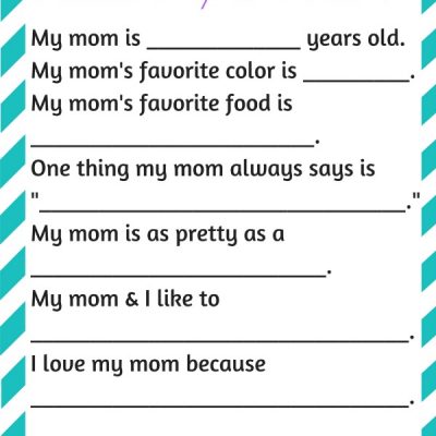 mother's day printable