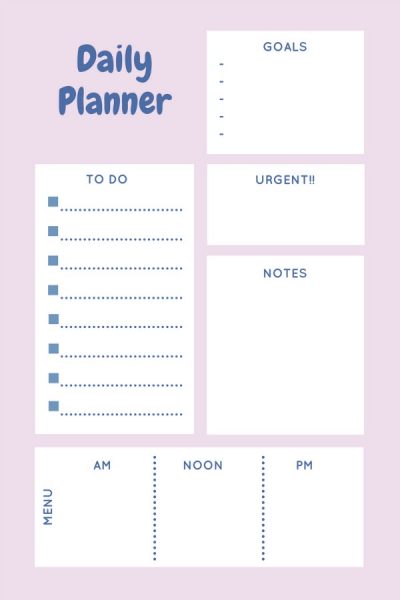 Summer Daily Planner for Kids Printable - Diaries of a Domestic Goddess