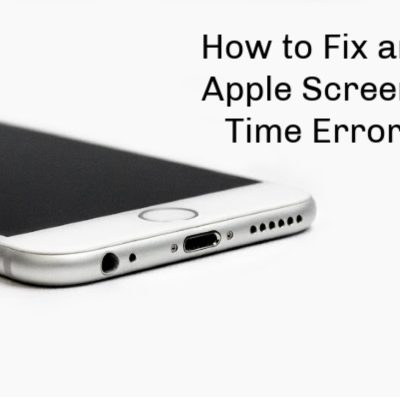 apple screen time error