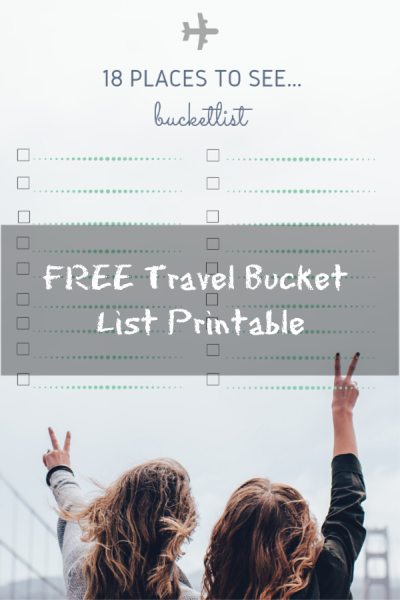 travel bucket list