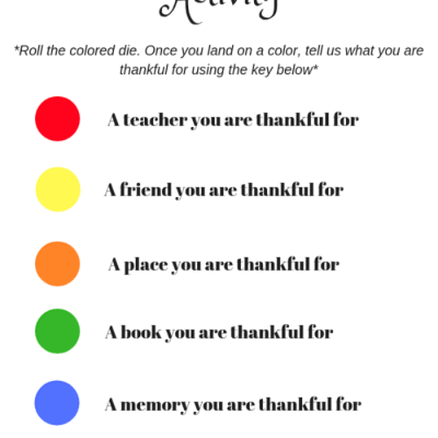 thankful thanksgiving activity
