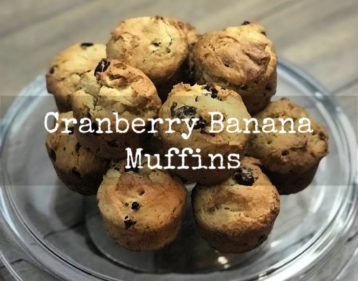 cranberry banana muffins