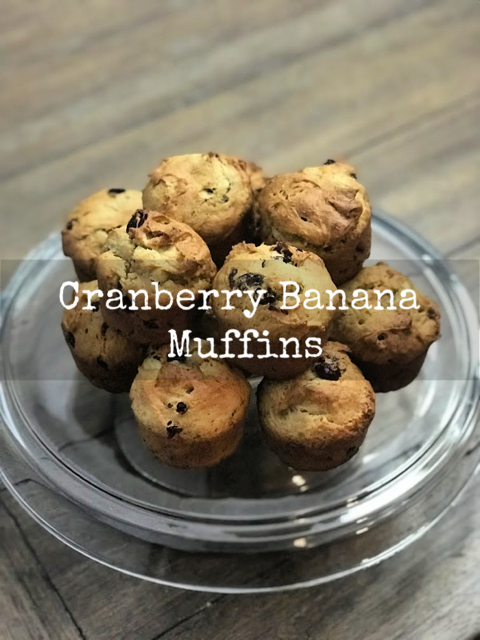cranberry banana muffins
