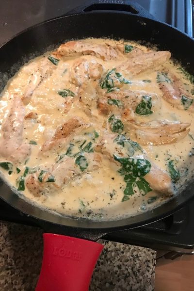 creamy garlic chicken