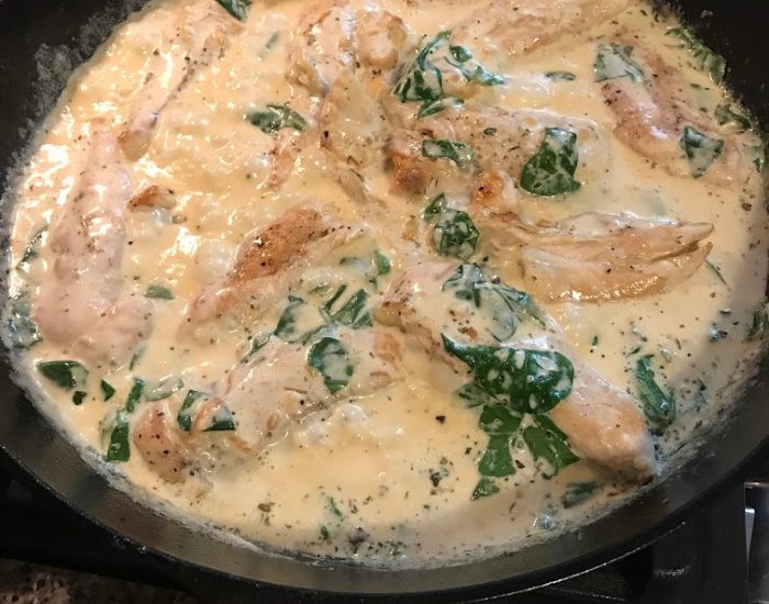 creamy garlic chicken