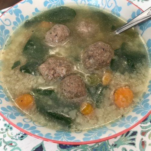 Low Carb Italian Wedding Soup Recipe - Diaries of a Domestic Goddess