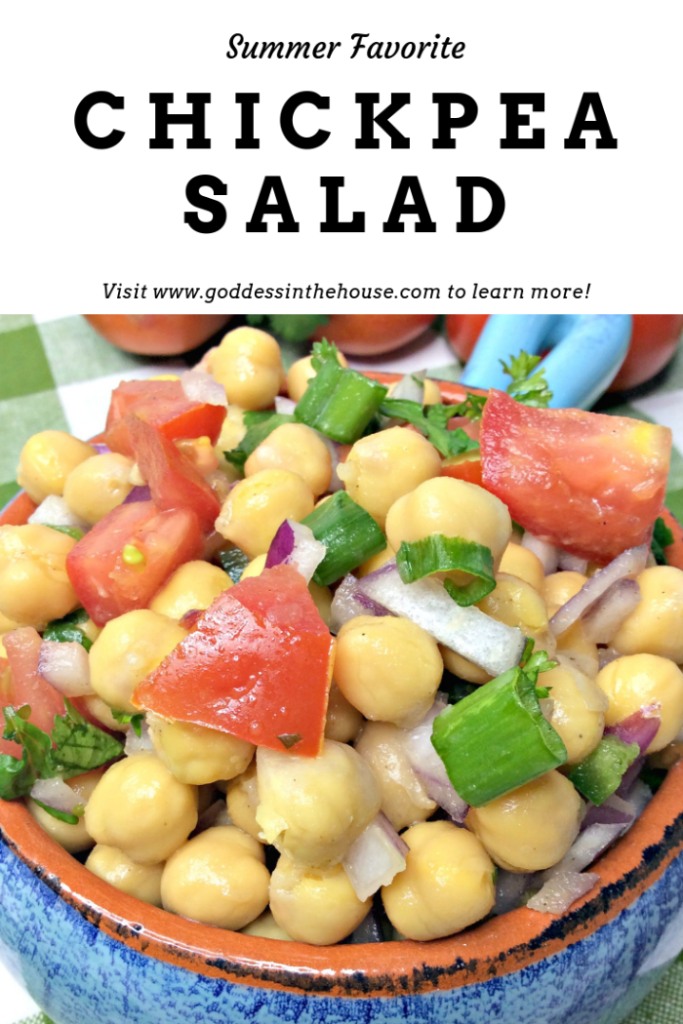 Easy Chickpea Salad Recipe - Diaries of a Domestic Goddess