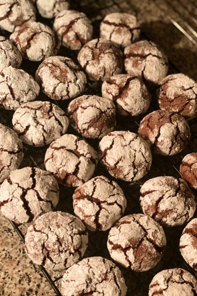 chocolate peppermint crinkle