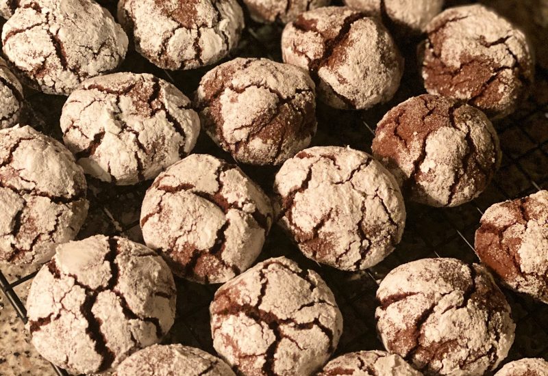 chocolate peppermint crinkle
