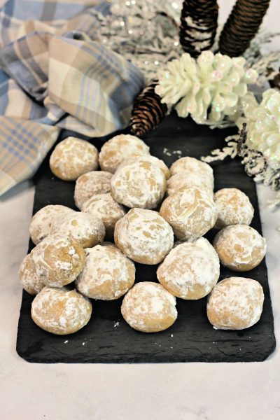 ginger butter snowball cookies