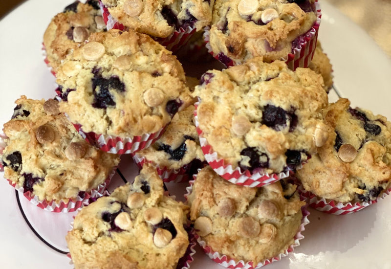 white chocolate blueberry