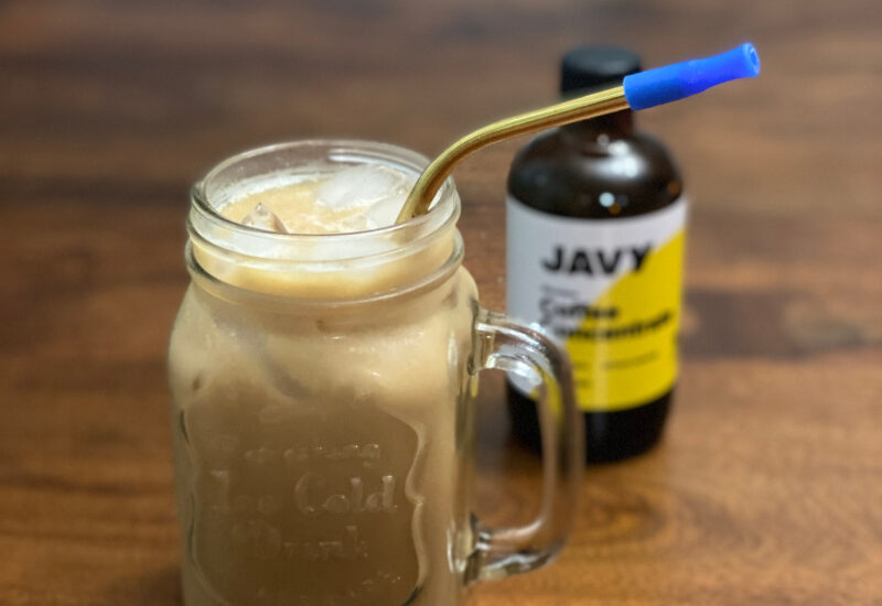 pumpkin caramel iced coffee