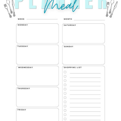 meal planner printable