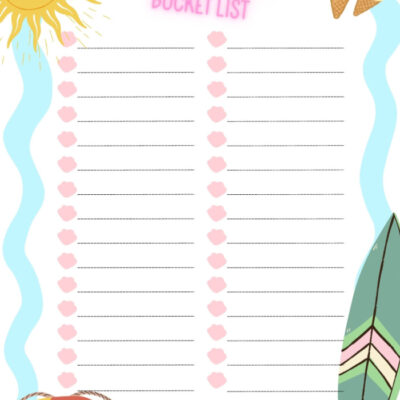 summer bucket list
